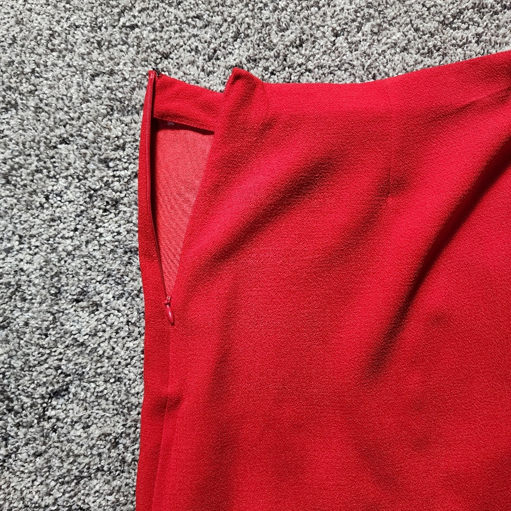 A New Day Red Asymmetrical Ruffle Skirt Size 18 - Picture 5 of 9